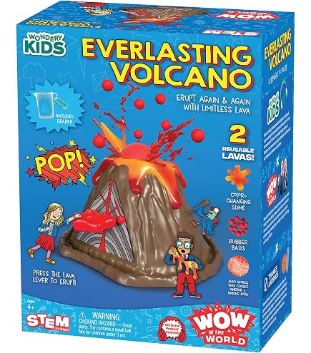 【リバイズド 3ED】Volcanic  英語版 4枚セット Amazon.com: Wow in The World Everlasting Volcano | Erupt Your